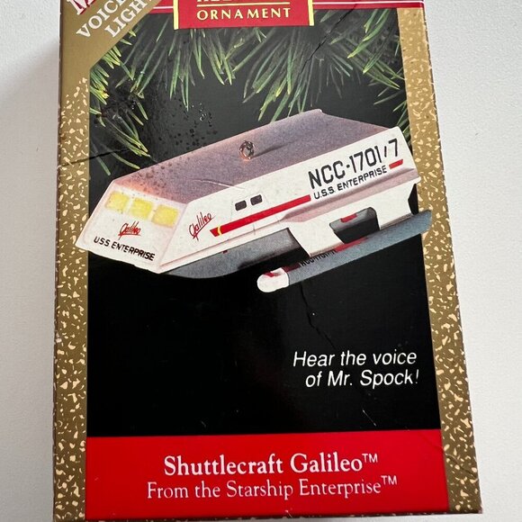 Hallmark Keepsake Ornament 1992 Shuttlecraft Galileo From Starship Enterprise - Picture 1 of 5